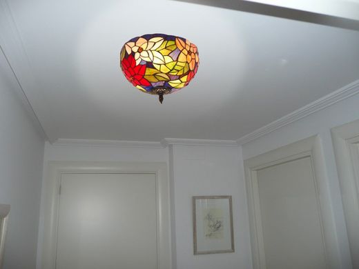 Lampada da soffitto Tiffany Serie Güell diametro 30cm Tiffany e Luce