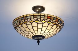 Tiffany Ceiling Lamp Quarz Series d.40cm Tiffan and light