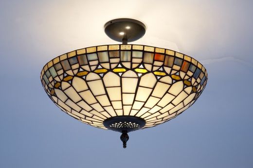 Tiffany Ceiling Lamp Quarz Series d.40cm Tiffan and light