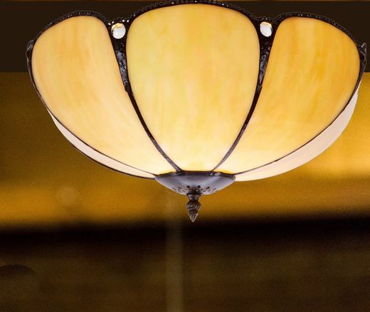 Tiffany ceiling lamp Virgina Series diameter 45cm Tiffan and Light