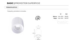 Black thermoplastic surface projector