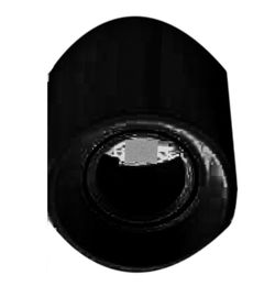Black thermoplastic surface projector