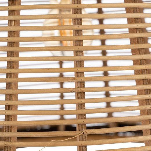 S/2 natural bamboo ceiling lamp 41 x 41 x 33 cm