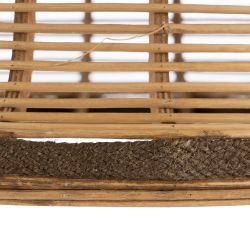 S/2 natural bamboo ceiling lamp 41 x 41 x 33 cm