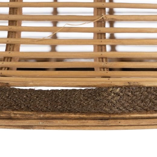 S/2 natural bamboo ceiling lamp 41 x 41 x 33 cm