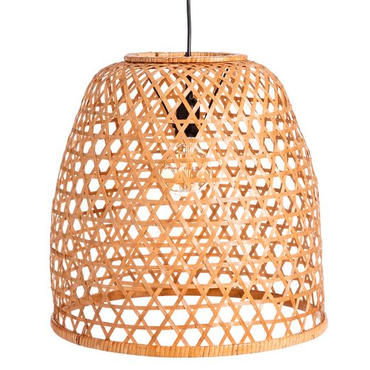 S/2 natural bamboo ceiling lamp 42 x 42 x 42 cm