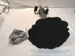 Foma Base Tischlampe mit Tiffany Lampenschirm Durchmesser 40cm