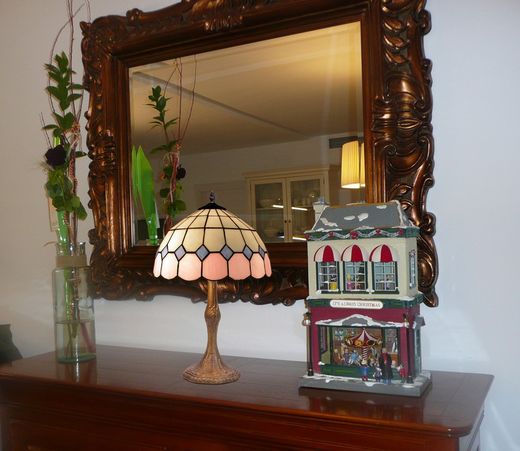 Foma base table lamp with Tiffany lampshade diameter 20cm