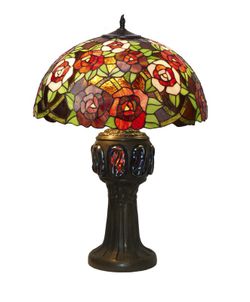 Foma base table lamp with Tiffany lampshade diameter 20cm