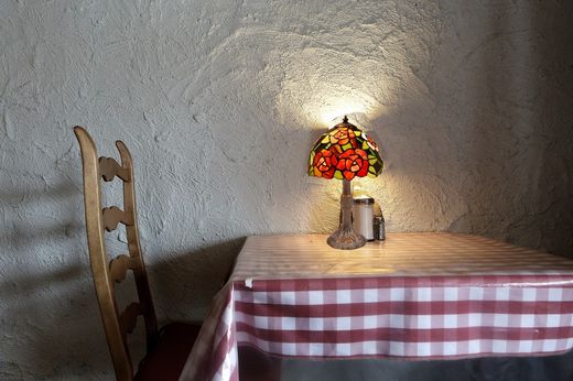 Foma Base Tischlampe mit Tiffany Lampenschirm Durchmesser 20cm