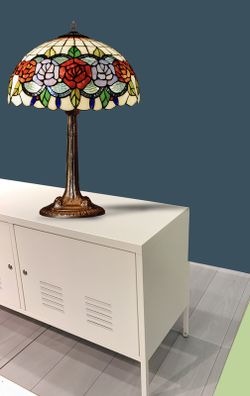 Foma base table lamp with Tiffany lampshade diameter 40cm