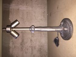 Foma Base Tischlampe mit Tiffany Lampenschirm Durchmesser 40cm