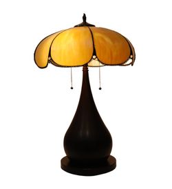 Größere Tischlampe mit Tiffany Lampenschirm Serie Virginia Durchmesser 45cm