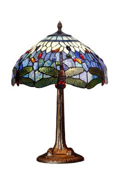 Große Tischlampe Tiffany Durchmesser 40cm Belle Epoque Serie
