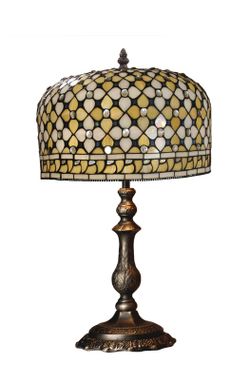Tiffany medium table lamp diameter 30cm Queen Series of "Tiffan and light"