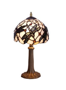 Small table lamp Tiffany shape base diameter 20cm Pedrera Series