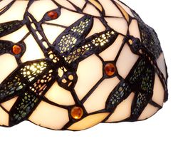 Small table lamp Tiffany shape base diameter 20cm Pedrera Series