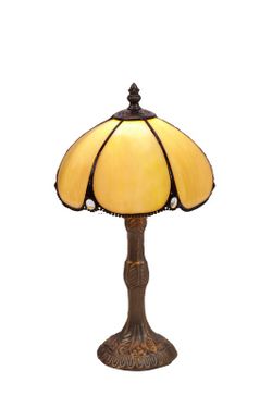 Kleinere Tiffany-Tischlampe, Durchmesser 20 cm, Virginia-Serie