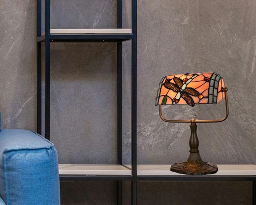 Tiffany Table Lamp for Office Compact Series