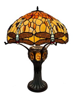 Sobremesa Tiffany Serie Belle Amber diámetro 54cm