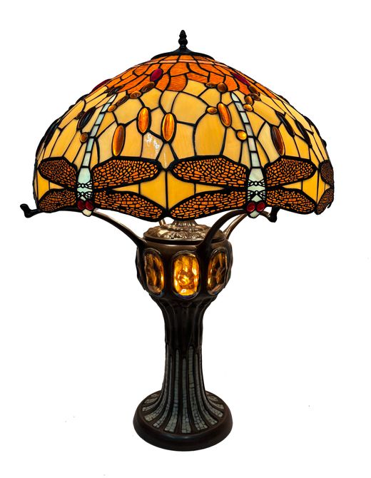 Sobremesa Tiffany Serie Belle Amber diámetro 54cm