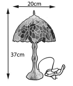 Tiffany Tischlampenserie Museum Durchmesser 20cm