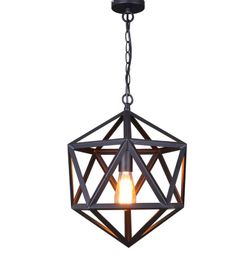 Suspension métallique polygonale vintage